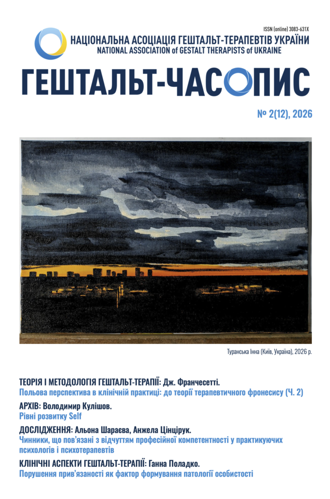Щорічне видання НАГТУ «Гештальт-часопис»: Теорія, Практика та Методологія Гештальт-Терапії